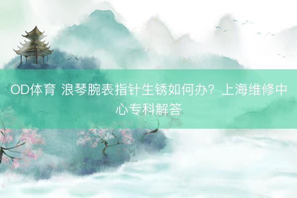 OD体育 浪琴腕表指针生锈如何办？上海维修中心专科解答